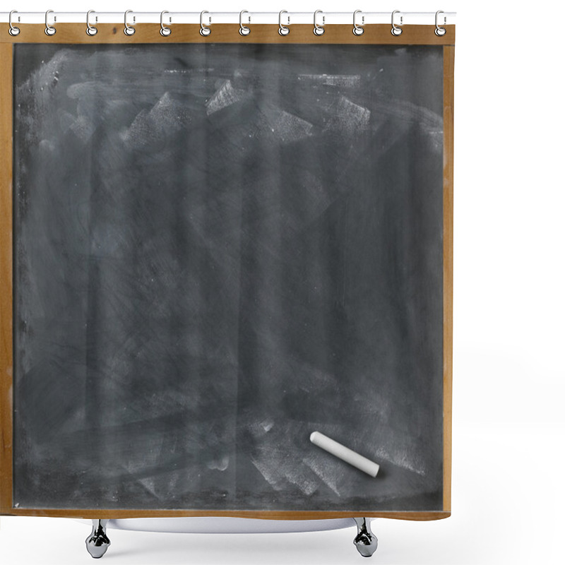 Personality  Used blank blackboard and chalk straight on ready for your copy shower curtains