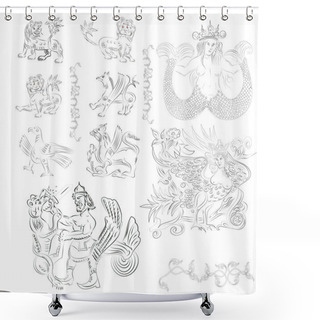 Personality  Fairy Tale Characters Shower Curtains