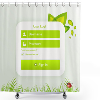 Personality  User Login. Floral Vector Shower Curtains