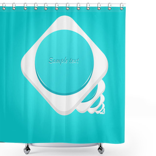 Personality  Vector Infinite Buttons. Vector Illustration. Shower Curtains
