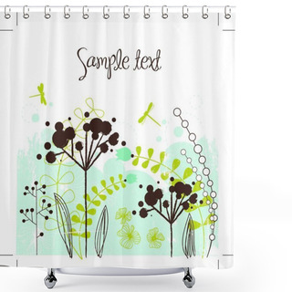 Personality  Gorgeous Nature Theme Background With Place For Your Text Shower Curtains