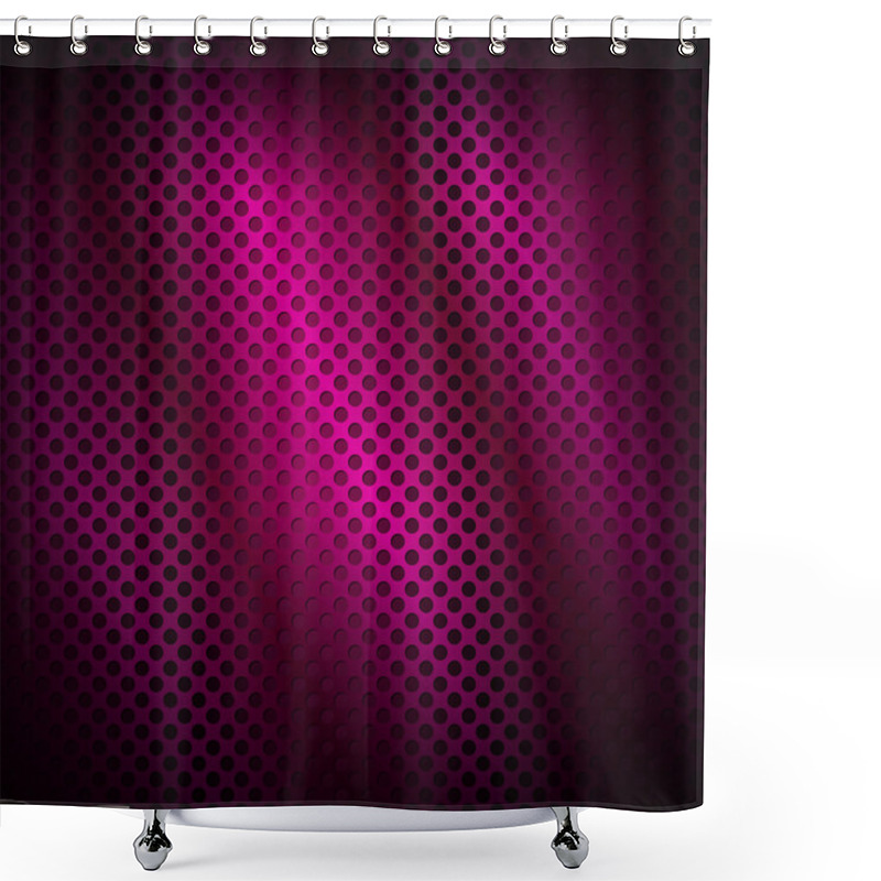 Personality  Abstract Metal Background. Vector Illustration. Shower Curtains