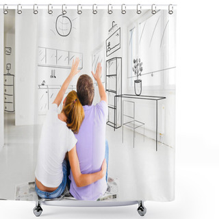 Personality  New Apartment Shower Curtains