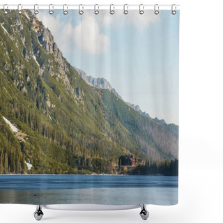 Personality  Mountains And Clouds Scene Shower Curtains