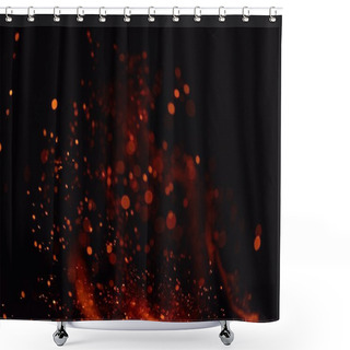 Personality  Fire Flame Background Shower Curtains