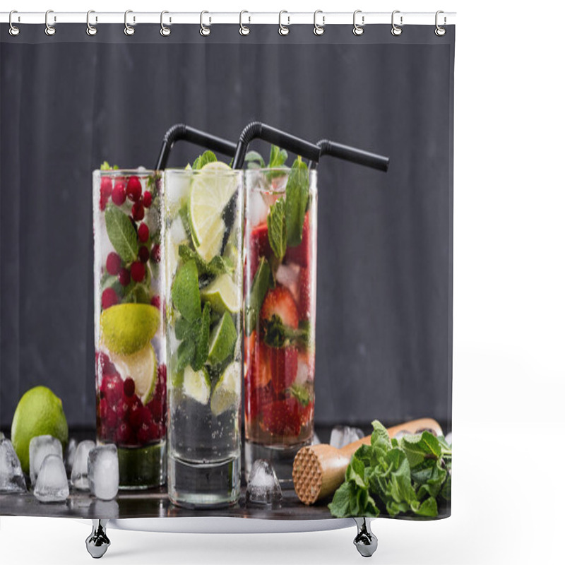 Personality  Different Fresh Lemonades  Shower Curtains