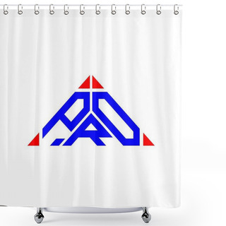 Personality  P R O Letter Logo Creative Design With Vector Graphic, P R O Simple And Modern Logo. Shower Curtains