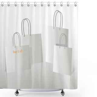 Personality  Vector Shopping Bags Vector Illustration  Shower Curtains