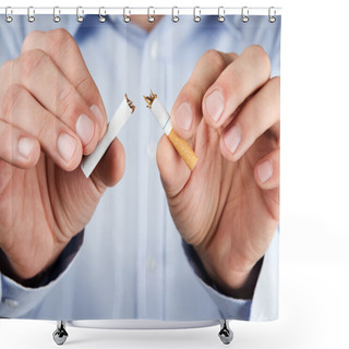 Personality  Quit Smoking Shower Curtains
