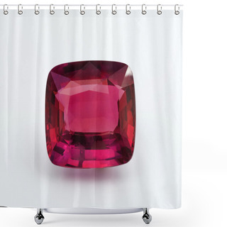 Personality  Natural Ruby Gemstone Shower Curtains
