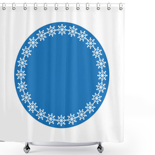 Personality  Ship Wheel Frame Shower Curtains