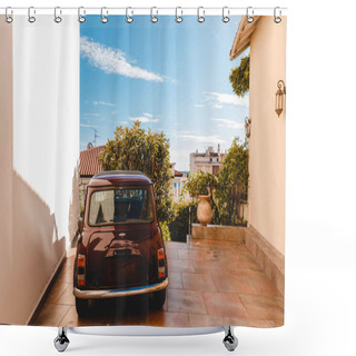 Personality  Vintage Car Shower Curtains