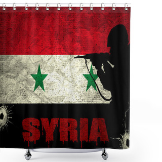 Personality  Syrian Conflict Shower Curtains