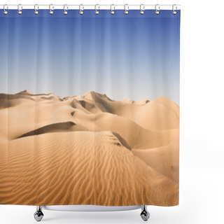Personality  Gold Desert. Shower Curtains