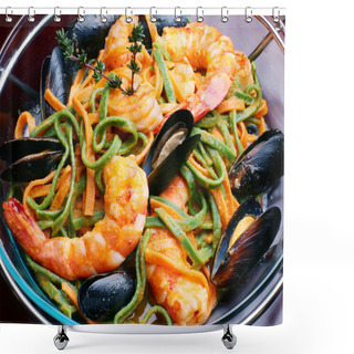 Personality  Sea Food Shower Curtains