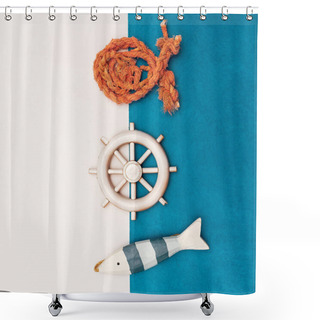 Personality  Set Souvenirs Seaman Minimal Art Shower Curtains