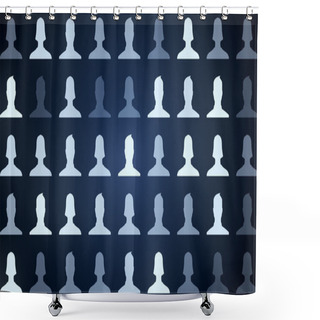 Personality  Connected Avatars Of Men And Women Shower Curtains