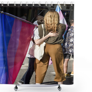 Personality  Gay Pride Parade In Barcelona, Spain Shower Curtains