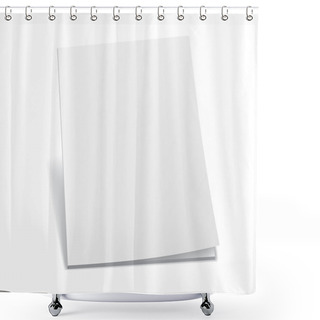 Personality  Empty White Books Shower Curtains