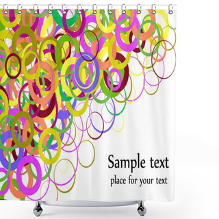 Personality  Confetti Colorful Background Splash Effe Shower Curtains