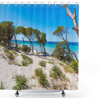 Personality  Sand Dunes In Maria Pia Beach Shower Curtains