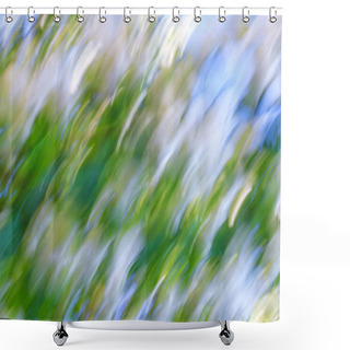 Personality  Abstract Natural Background With Motion And Blur Effect. Shower Curtains