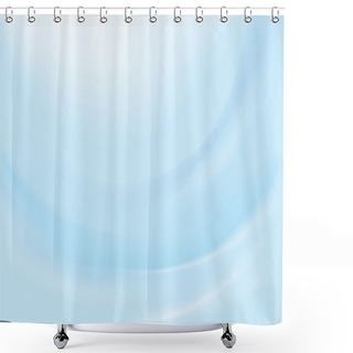 Personality  Smooth Vector Blue Background Shower Curtains