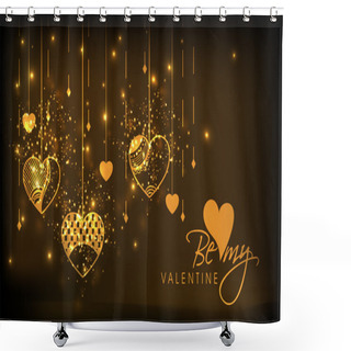 Personality  Happy Valentines Day Celebration Greeting Card. Shower Curtains