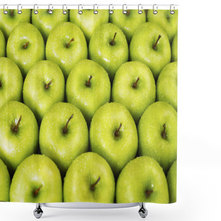 Personality  Green Apples Shower Curtains