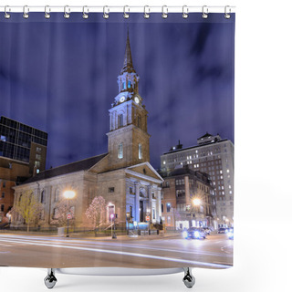 Personality  Boston Church Shower Curtains