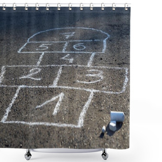 Personality  Hopscotch Shower Curtains