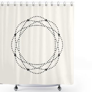 Personality  Vector Dotted Geometric Shape. Shower Curtains