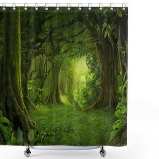 Personality  Deep Tropical Jungles Of Southeast Asia In August Shower Curtains