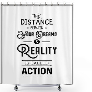 Personality  Quote Typographical Background Shower Curtains