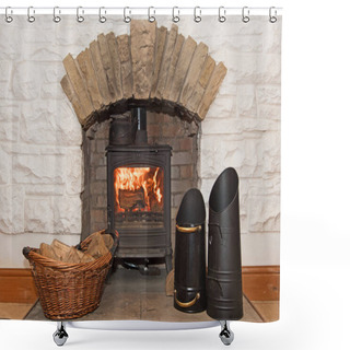Personality  A Log Burning Stove Is A Must Have Luxury, Providing You Burn Smokeless Fuel And Dry Woods. Shower Curtains