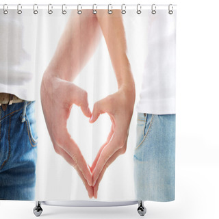 Personality  Love Between Us Shower Curtains