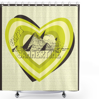Personality  Around The World. Egypt Shower Curtains