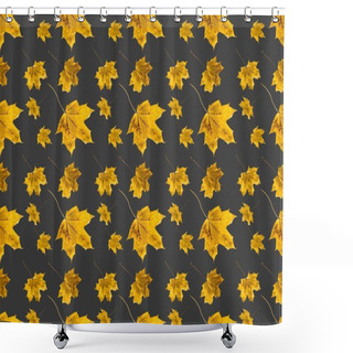 Personality  Set Of Maple Leaves Shower Curtains