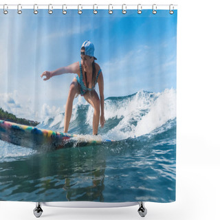 Personality  Surfing Shower Curtains