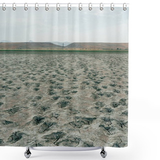 Personality  Dry Ground In Mountainous Area Of Crimea, Ukraine, May 2013 Shower Curtains