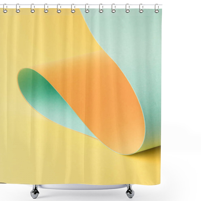 Personality  Close-up View Of Bright Colorful Abstract Paper Background Shower Curtains
