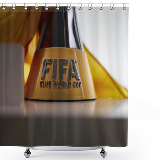 Personality  Cup Symbolizing Victory In A Competition For Football Club Soccer Team-Club World Cup. Shower Curtains