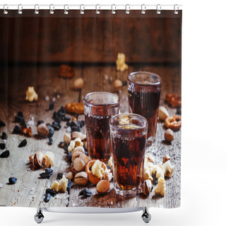 Personality  Cola Glasses, Sweet And Savory Snacks  Shower Curtains