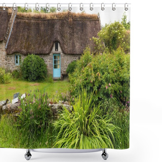 Personality  Traditional Old Cottage In Brittany Shower Curtains