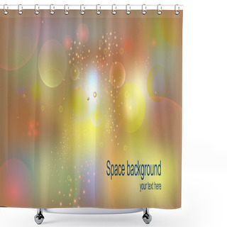 Personality  Abstract Background. Multi-colored Balloons. Shower Curtains