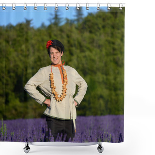 Personality  Young Peasant Guy Shower Curtains