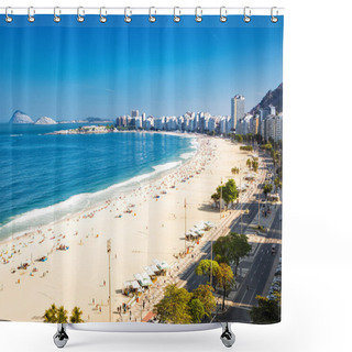 Personality  Copacabana Beach In Rio De Janeiro Shower Curtains