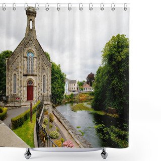 Personality  Beautiful Ireland. Donegal, Irish City In Northern Island. View On The Streets. Shower Curtains