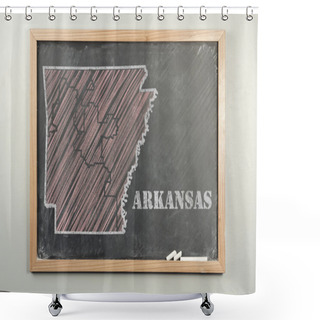 Personality  Arkansas State Shower Curtains