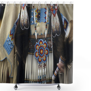 Personality  Traditional Native American Powwow Costume Shower Curtains